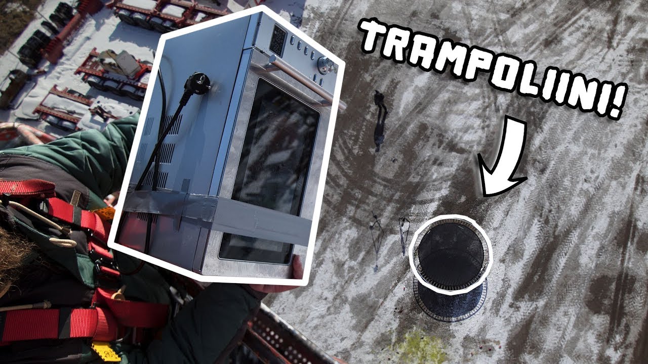 MIKROAALTOUUNI Vs. TRAMPOLIINI 30 metristä