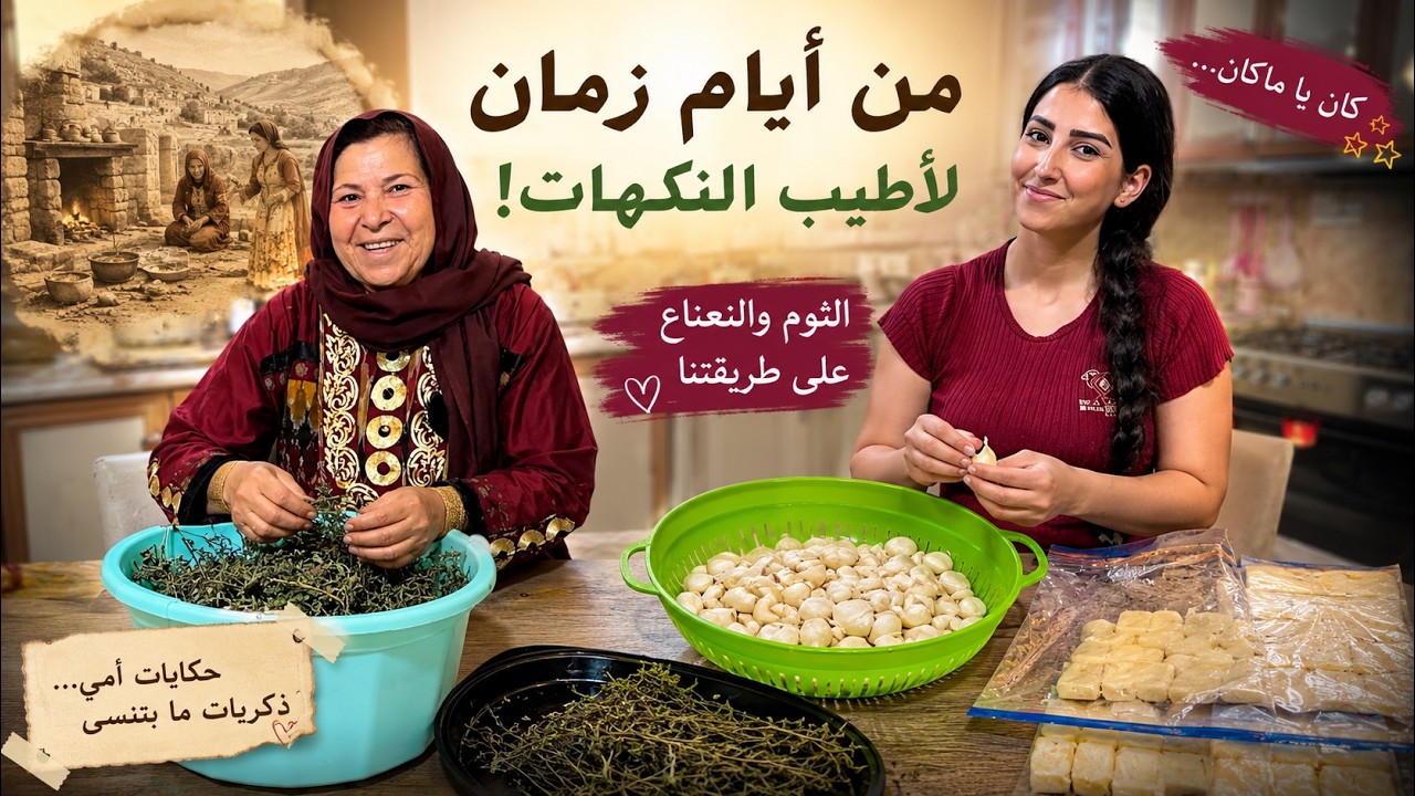 😳 أسرار تفريز الثوم وتجفيف النعناع&hellip; وأمي قالت شيئاً لم أكن أتوقعه أبداً! ❤️🌿🧄