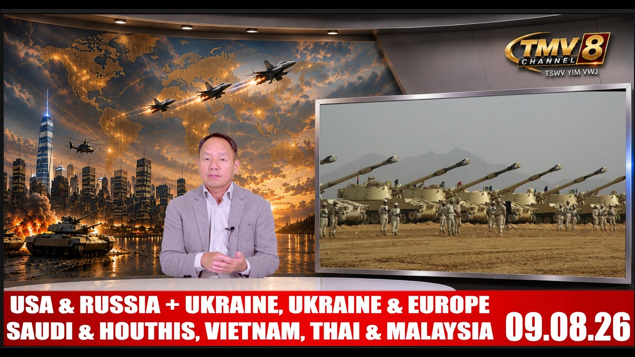 USA & RUSSIA + UKRAINE, EUROPE. SAUDI & YEMEN + HOUTHIS, VIETNAM, THAI & MALAYSIA. 09.08.26