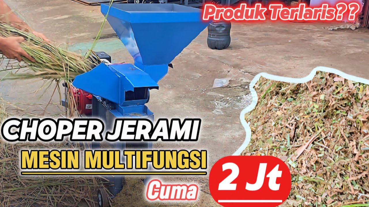 JERAMI PADI HALUS!! Produk terlaris choper multifungsi pencacah dan penepung cuma 2jt an