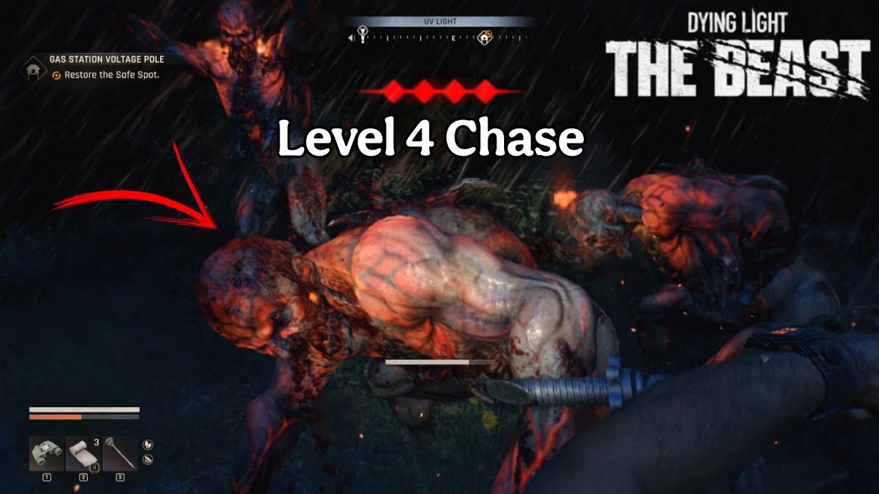 Dying Light The Beast Level 4 Chase with Volatiles while using Vehicle