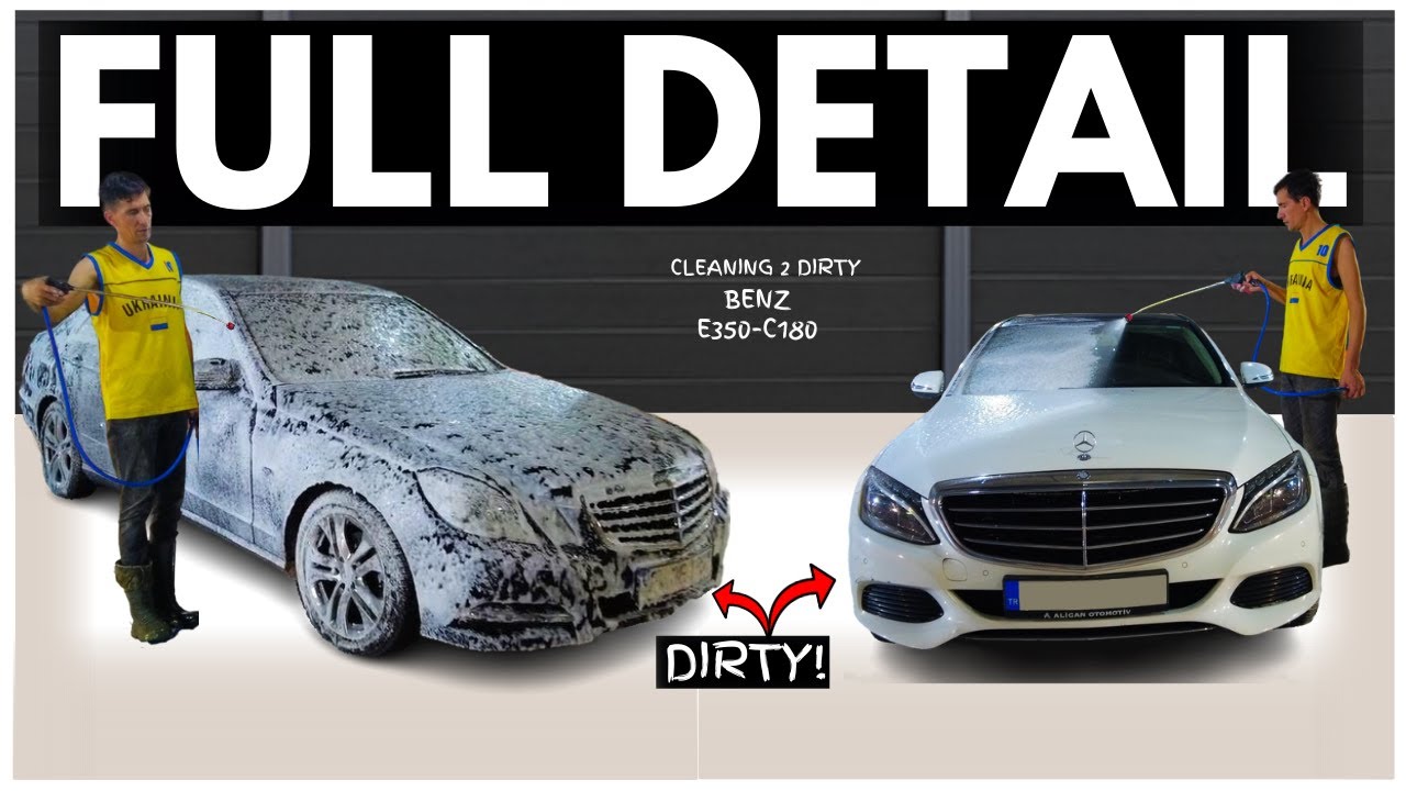 Cleaning 2 Dirty Benz-Foam Wash E350-C200 #car #carcleaners #automobile #carwash #cardetailing #asmr