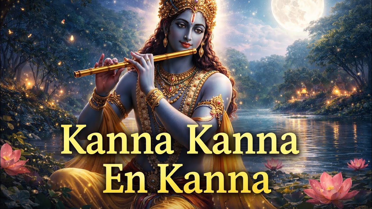 Kanna Kanna En Kanna 🦚 | Tamil Krishna Devotional Song | Soulful Bhajan💚