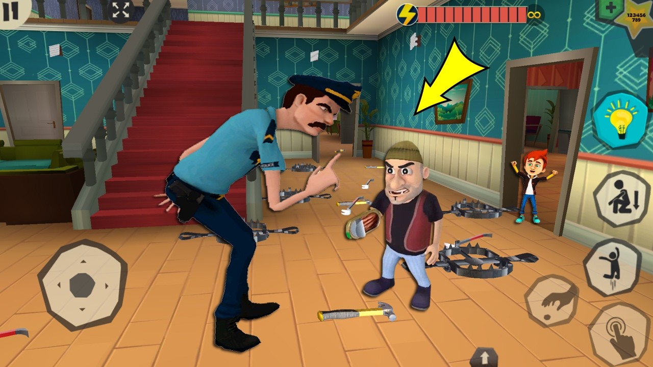 Scary Robber Home Clash - Тролли Феликс и Лестер, новые уровни из обновления, часть 1481 #scaryro...
