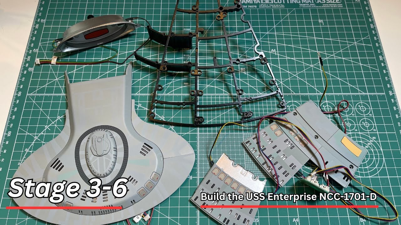 Build the U.S.S Enterprise D from DeAgostini - Stage 3 - 6