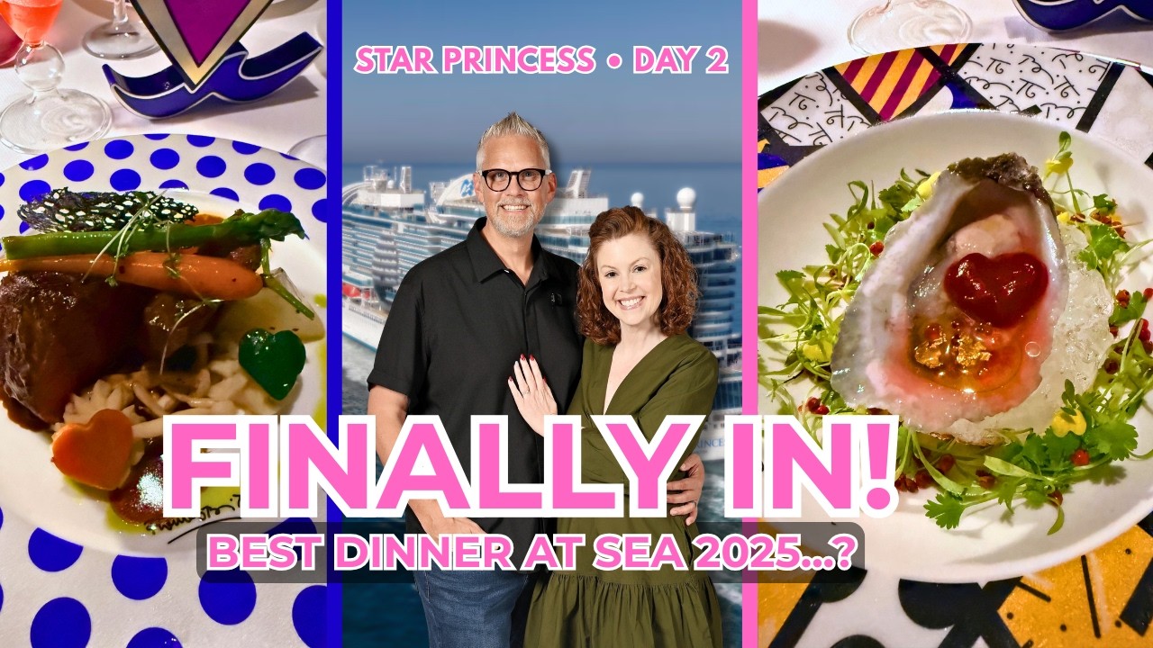 Star Princess Day 2: FINALLY In! | Specialty Dining Win + Dome Night (Princess Cruises)
