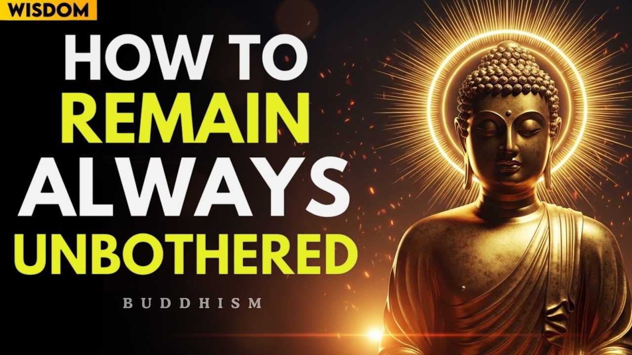 How to Remain Always Unbothered | Buddhist Wisdom