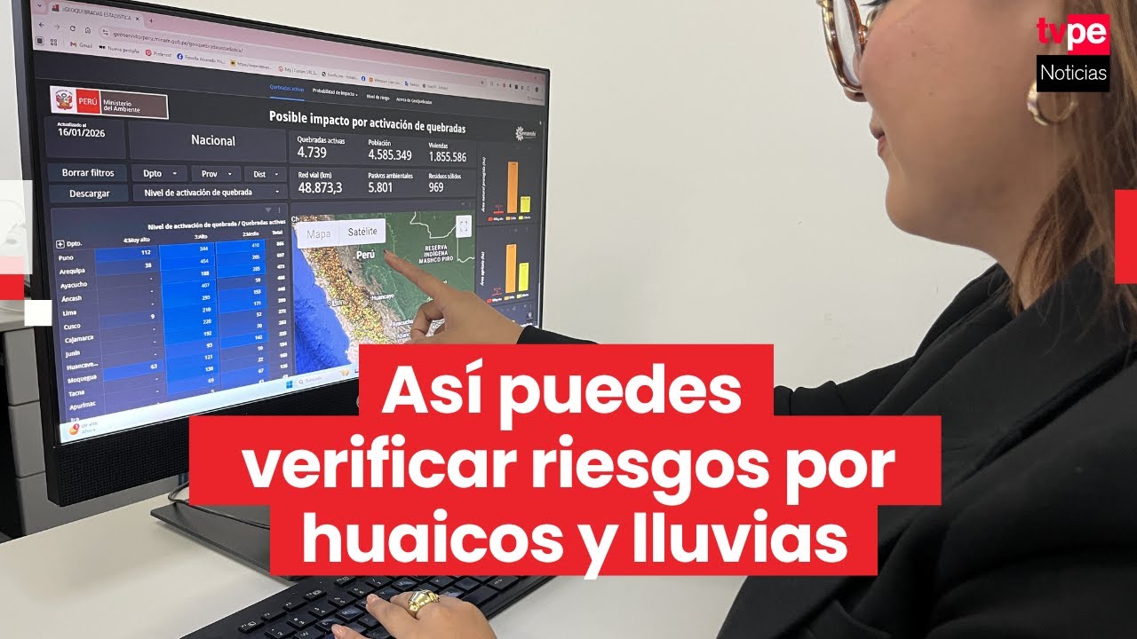 Minam lanza plataforma Geoquebradas para monitorear riesgo de activación de quebradas
