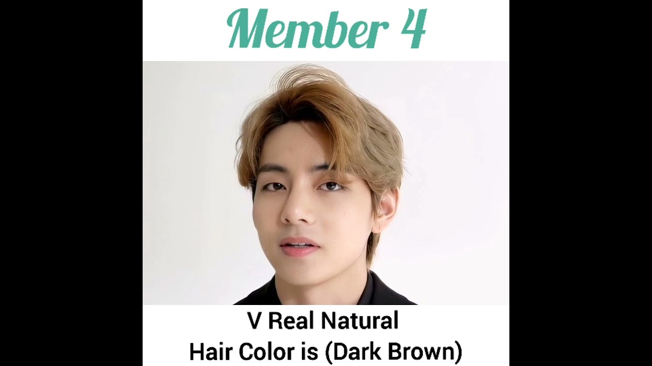 BTS Member Amazing Real Natural Hair Color That Fans Never Know Before! #short #BTS