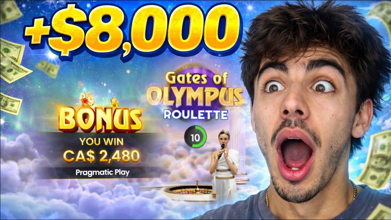 I Won $8,000 on Gates of Olympus Roulette&hellip; INSANE!