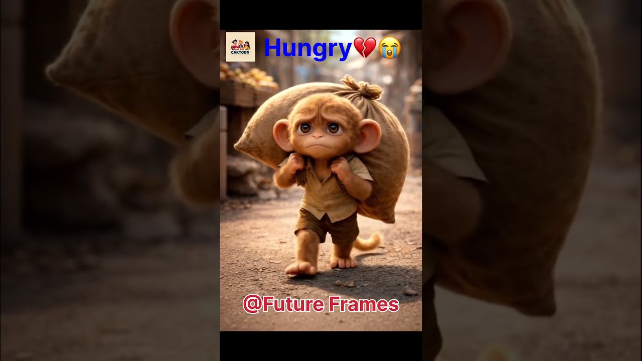 😭😭||Baby Monkey🥹🥹Hungry||💔💔