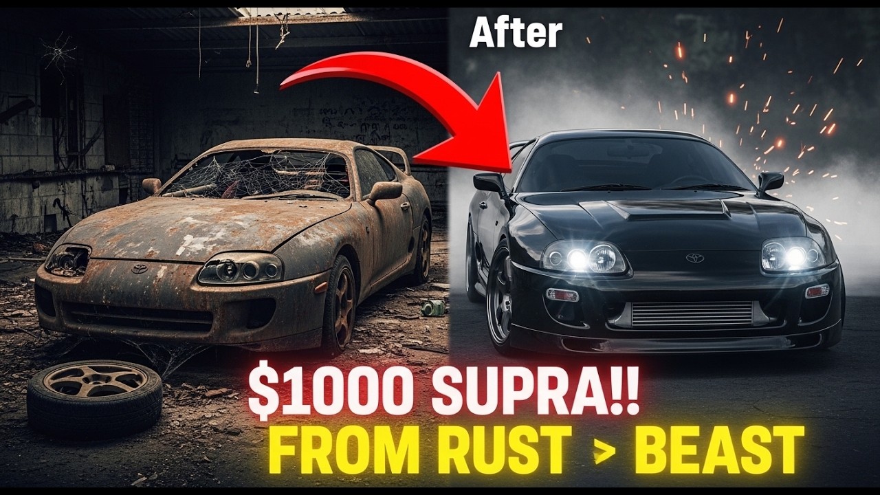 $1000 Abandoned 1998 Toyota Supra MK4 Restoration — From Rust to Legendary Beast 🚗🔥