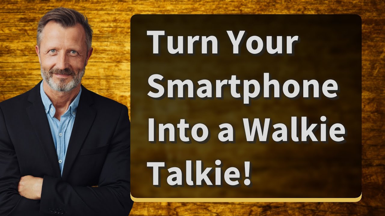 Turn Your Smartphone Into a Walkie Talkie!