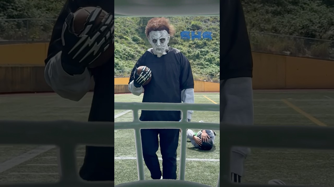 POV: MICHAEL MYERS HAS THE FOOTBALL #football #funny
