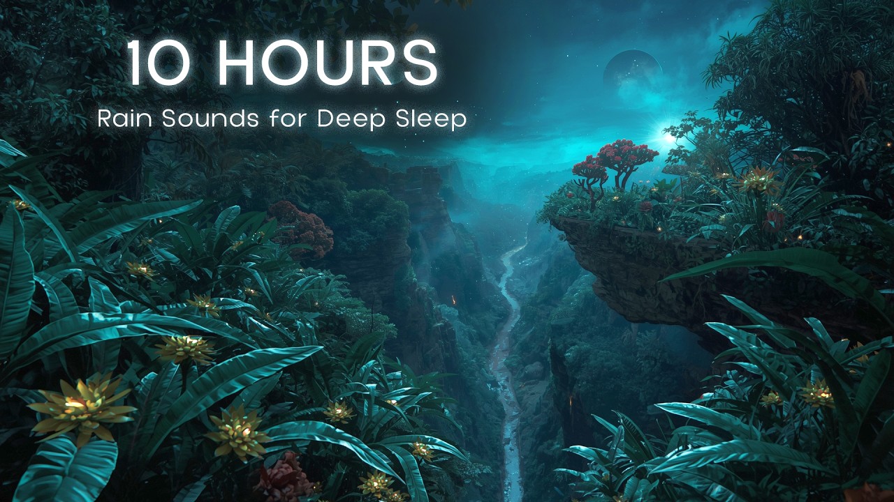 Alien Rain Storm | 10 Hours of Cosmic Jungle Rain
