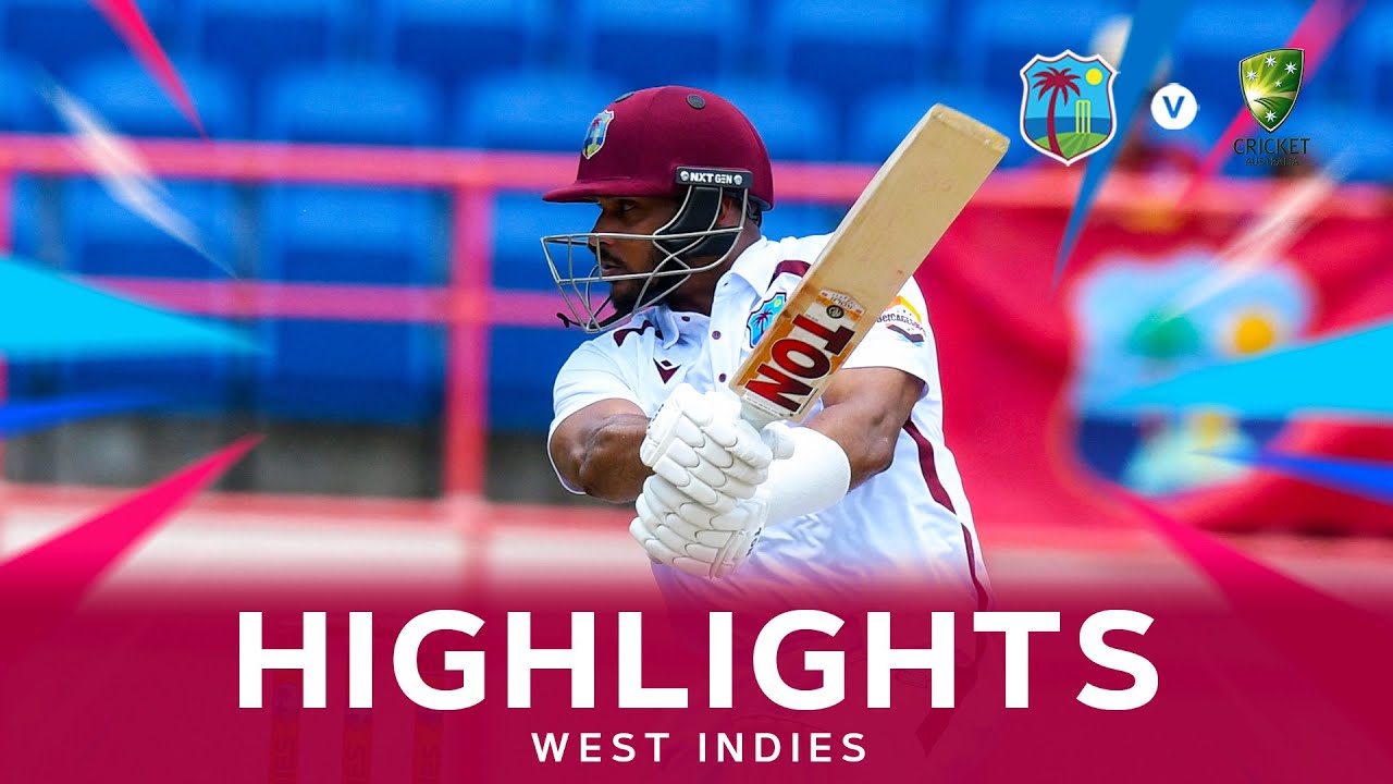 King 75 & Seales Strikes Put Test in Balance | Highlights | West Indies v Australia | 2nd Test Day 2