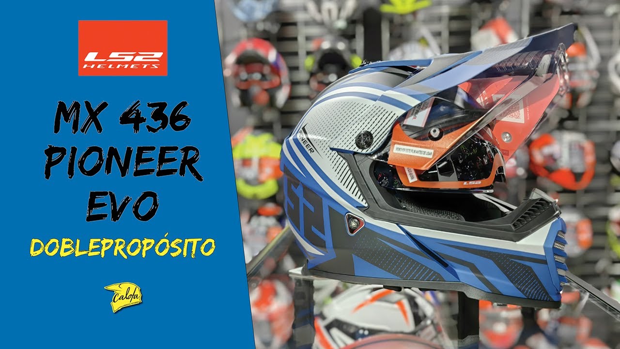 LS2 MX 436 PIONEER EVO / Casco doble propósito muy liviano y económico.
