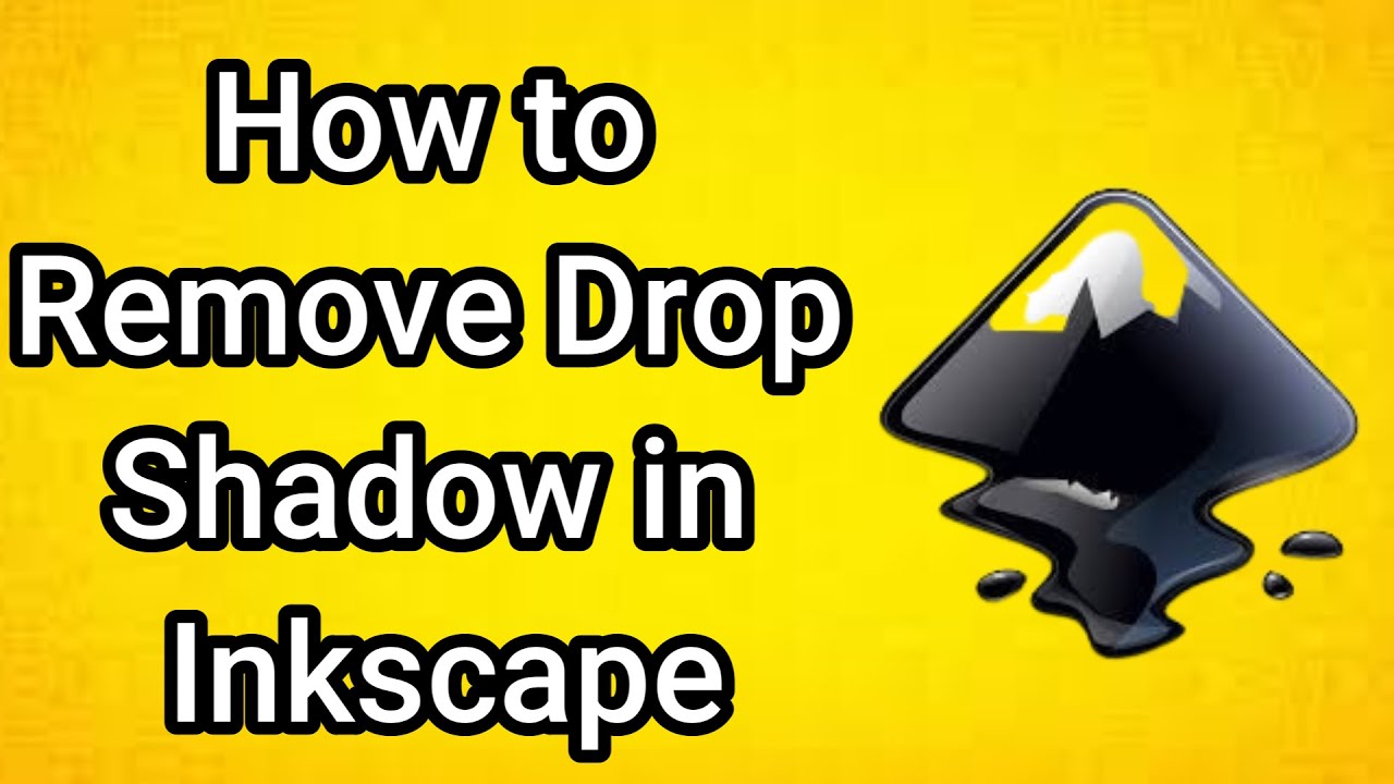 How to Remove Drop Shadow in Inkscape