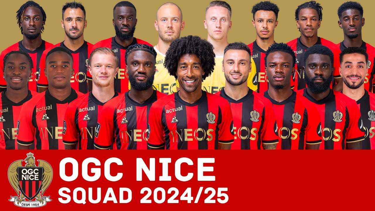 OGC NICE Full Squad For Season 2024/25 | OGC Nice | FootWorld