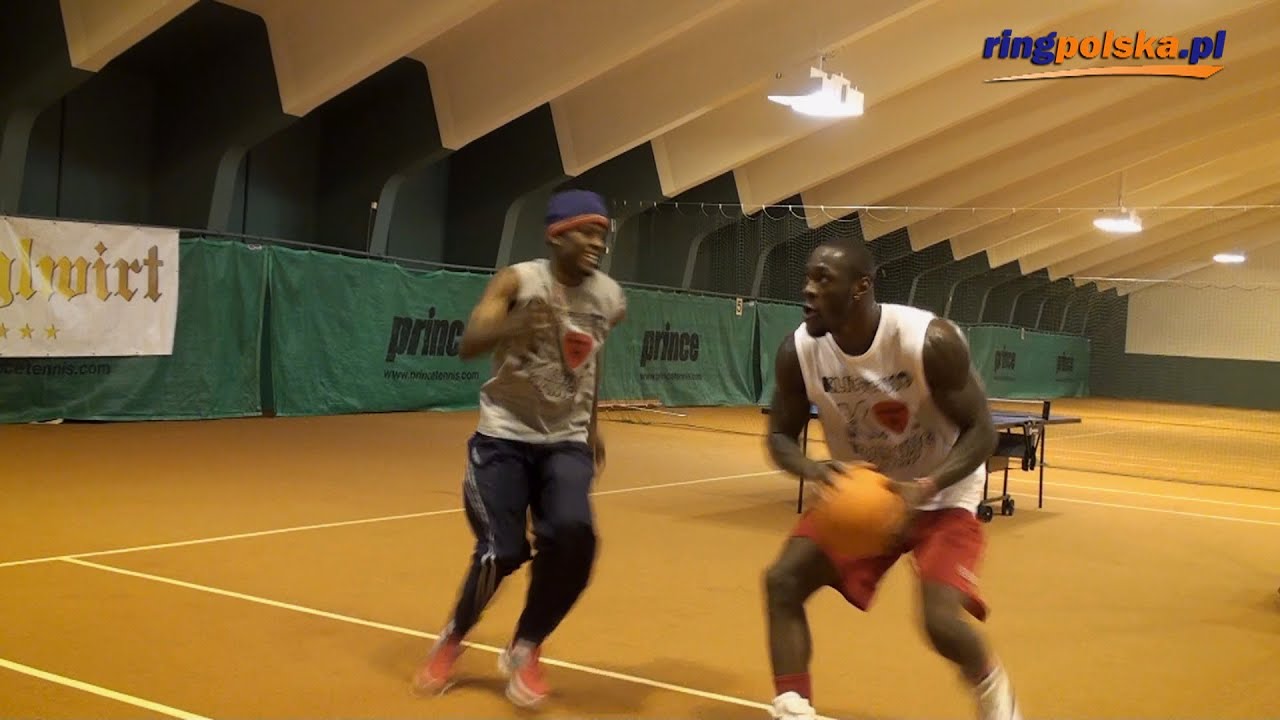 Deontay Wilder & Tony Harrison play basketball at Wladimir Klitschko camp