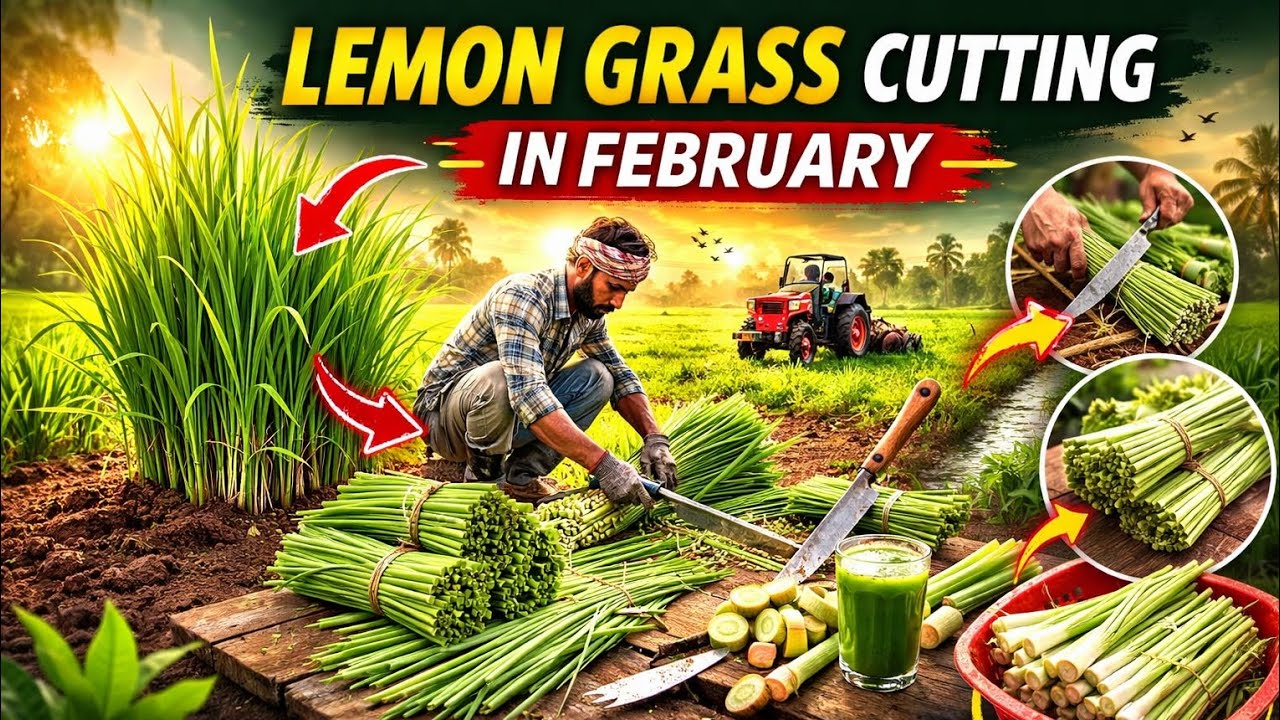Lemon Grass Cutting In February 🌱⏳