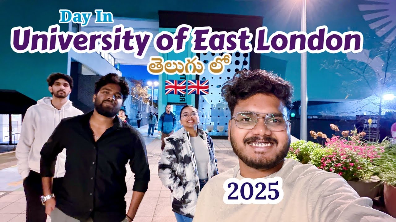 “University of East London Vlog 🇬🇧|Telugu Student Life in London|UEL Campus Tour 🎥✨”#londonloakshay