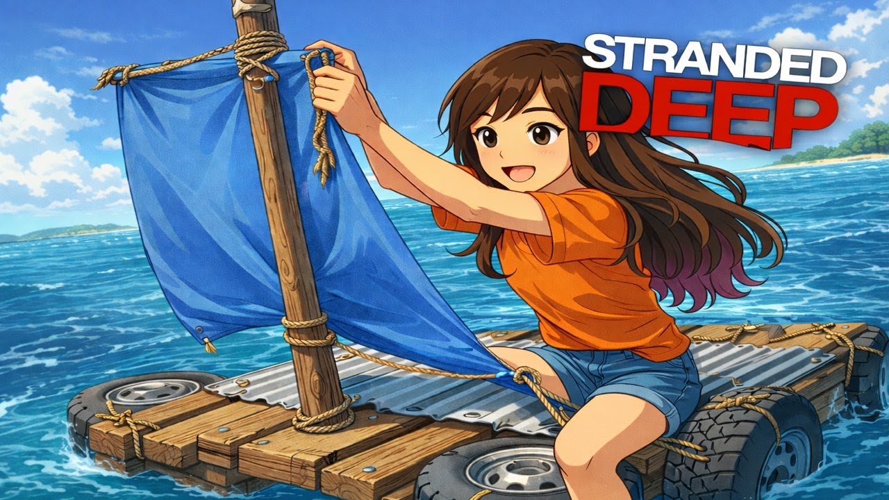 STRANDED DEEP | Mejoramos la BALSA y viajamos a una ISLA LEJANA 🌊⛵ #18