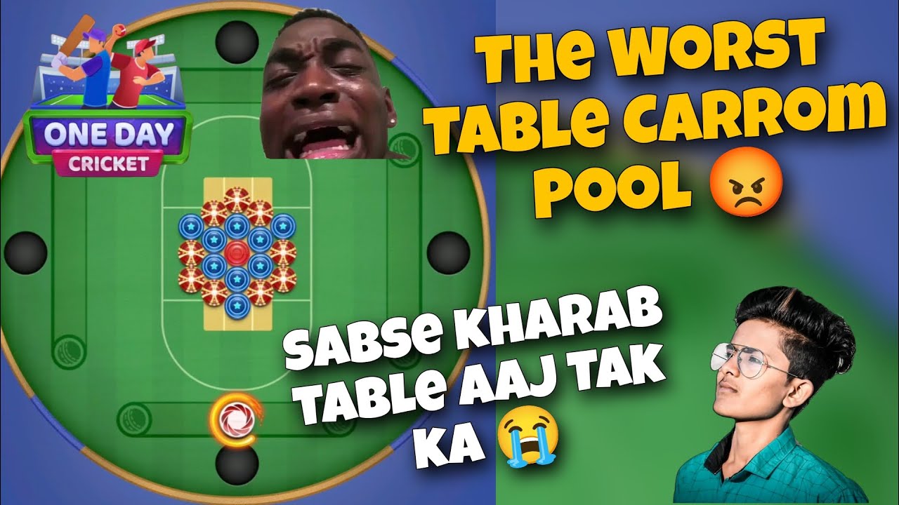 Carrom Pool Worst Table 😱 | Carrom Pool | Carrom board | Gaming Nazim | New Tablet Carrom Pool
