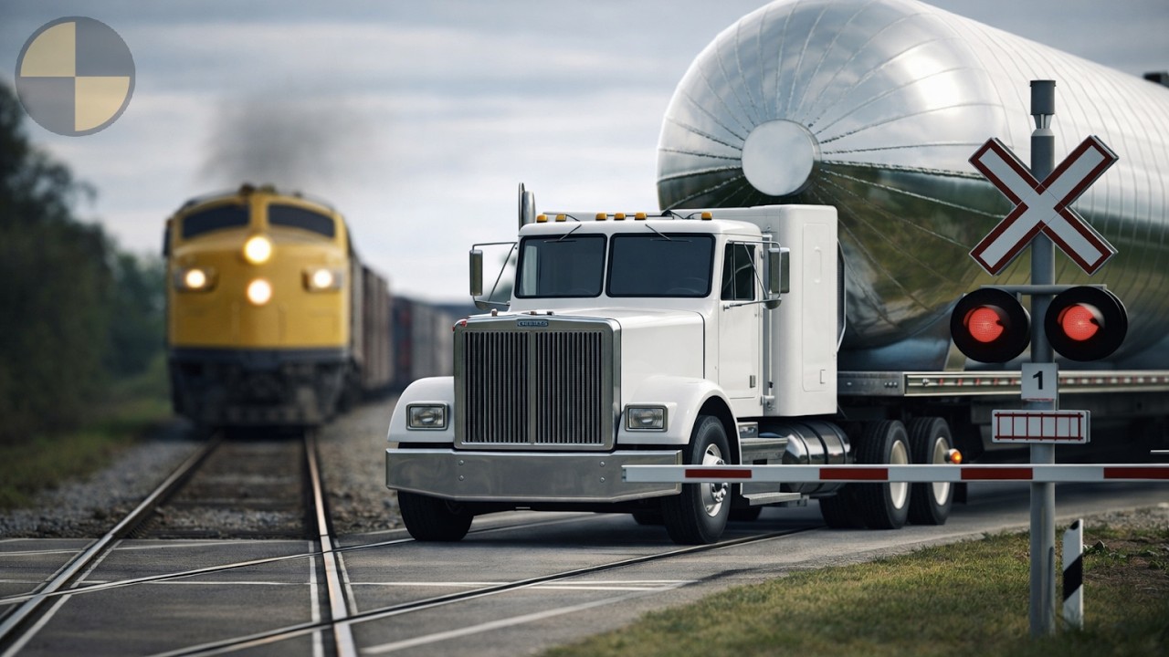 Trains and Railroad Car Сrashes 😱 BeamNG.Drive