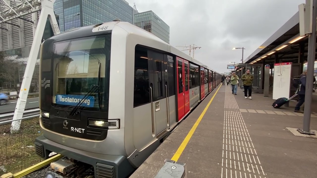 GVB R-net metro 50 | M5/M6: Vertrekt van Station Zuid naar Isolatorweg