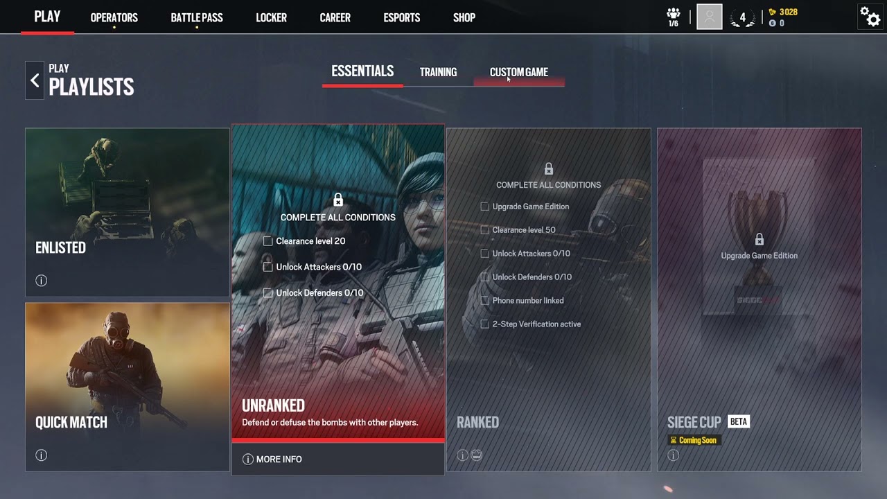 How to Make a Custom Game by Yourself Rainbow Six Siege X