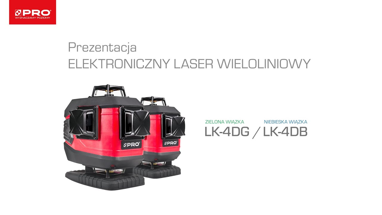 Elektroniczny laser wieloliniowy PRO LK-4DG/B