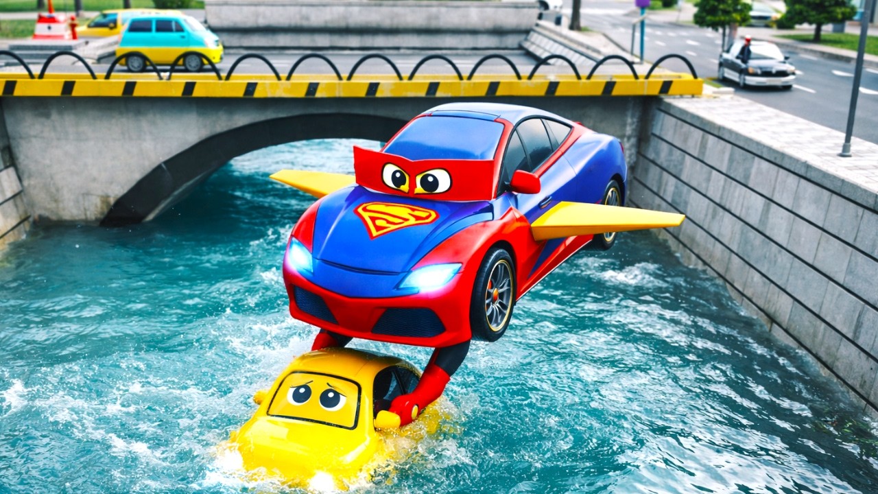 Super Car and Lulu Robot Rescue Mission Compilation Part 2 | Kids Fun Learning Videos
