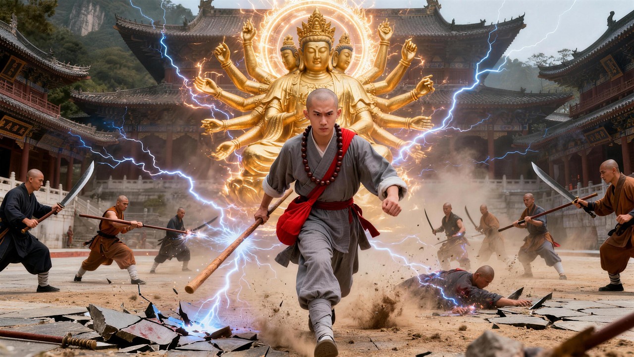 年僅六歲的小萌娃竟是少林寺武教頭！徒手接子彈、一拳開天門，就為了救美人娘親！#kungfu #功夫 #熱門短劇 #龍王短劇No1Drama