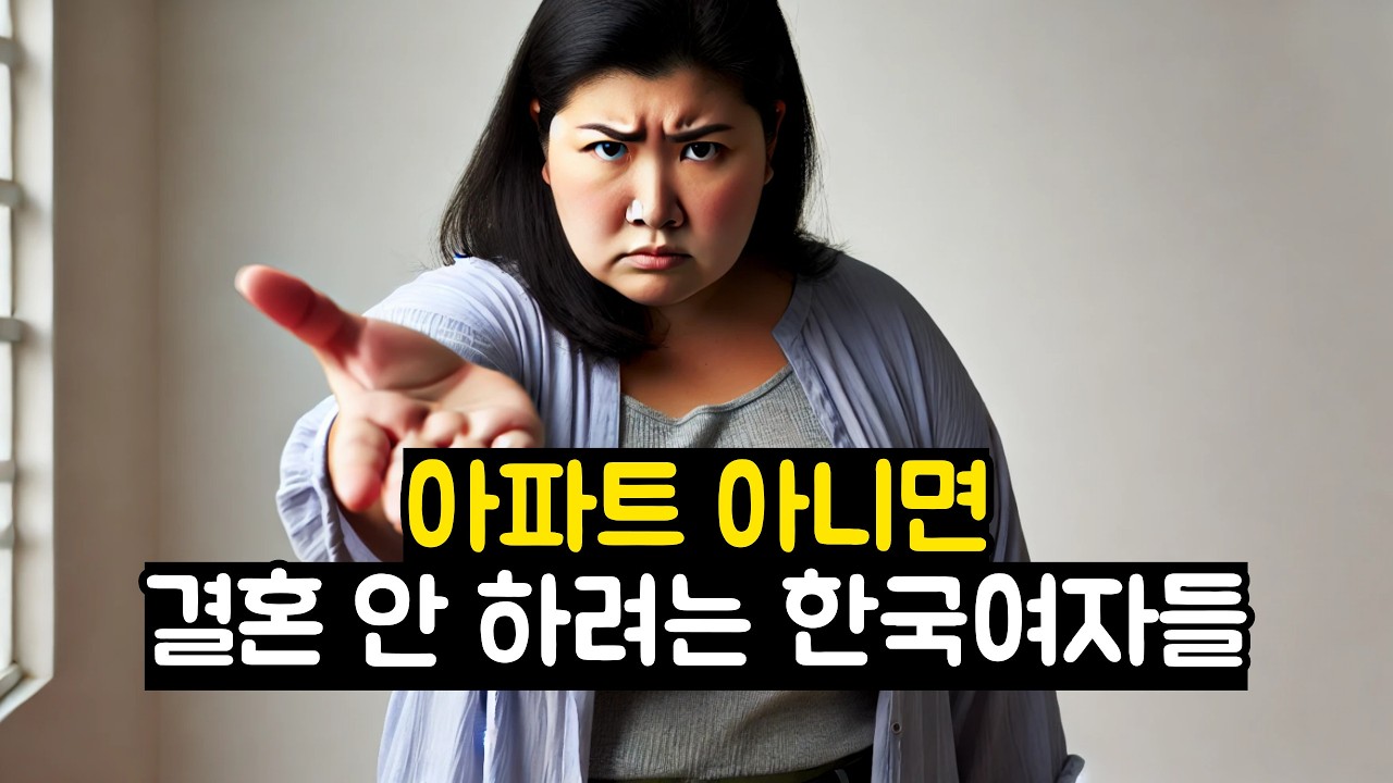 아파트 아니면 결혼 안 하려는 한국여자들