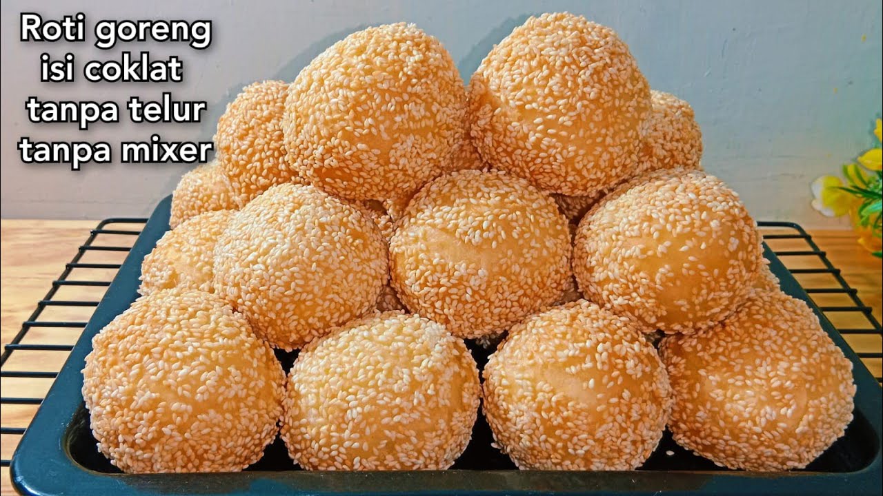 Roti goreng ½ kg tepung isi coklat tanpa telur tanpa mixer enak banget