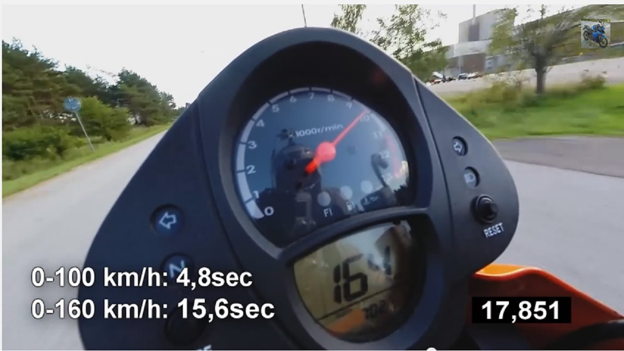 Kawasaki ER6 2007 | 0-160km/h, acceleration, Akrapovic exhaust