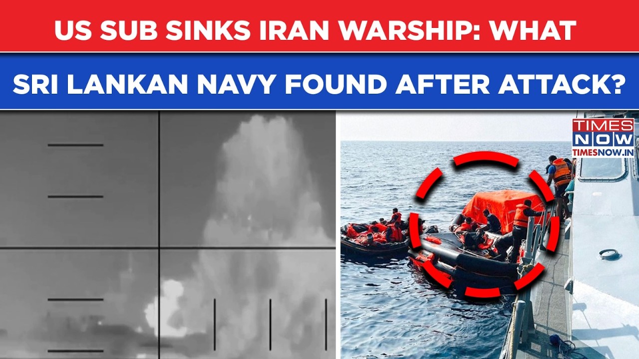US Submarine Sinks Iran Warship: New Video Shows What Sri Lankan Navy Found Moments After Attack