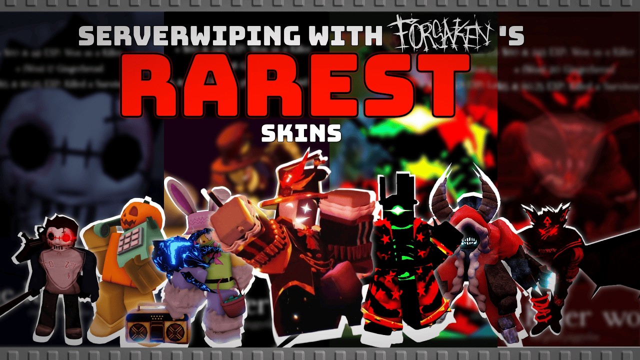 SERVER WIPING with FORSAKEN's RAREST KILLER SKINS