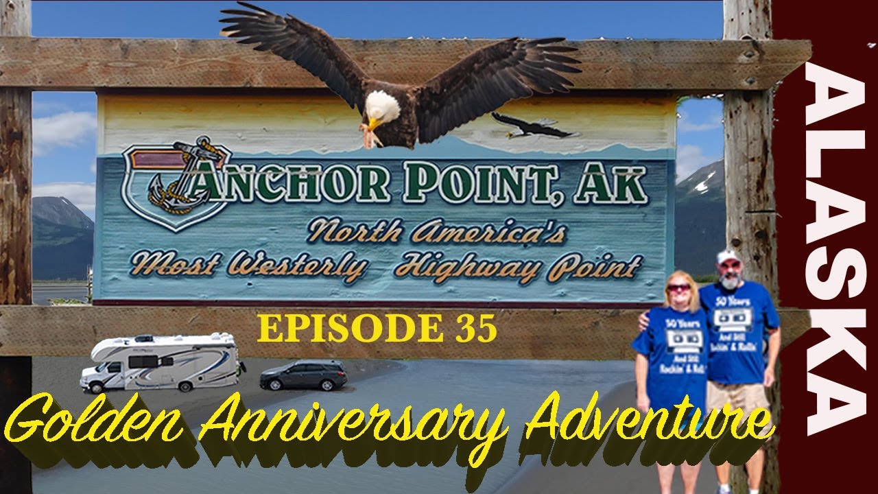 Ep35  Anchor Point Eagles Feast on the Beach at America's Most Westerly Hi-Way Point Kenai Peninsula