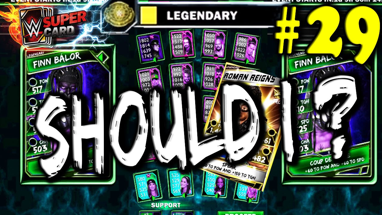 WWE SUPERCARD S2 #29 - I NEED YOUR HELP!!! - FINN BALOR RTG DAY 3