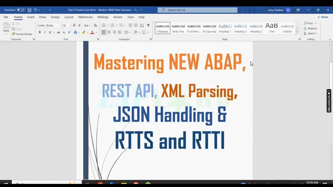 Modern ABAP Rest API, XML Parsing Day8