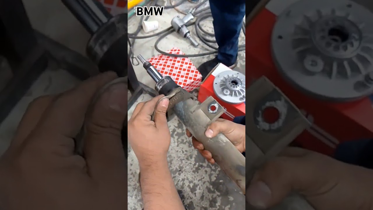 BMW front Wheel shock absorber and strut mount replacement