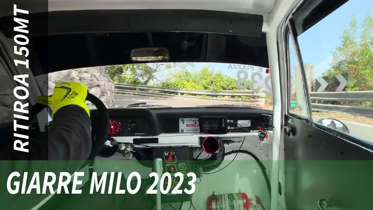 Giarre Milo Camera Car | BMW 2002 Ti | Eddie Piazza | Ritiro a 150 metri dal traguardo