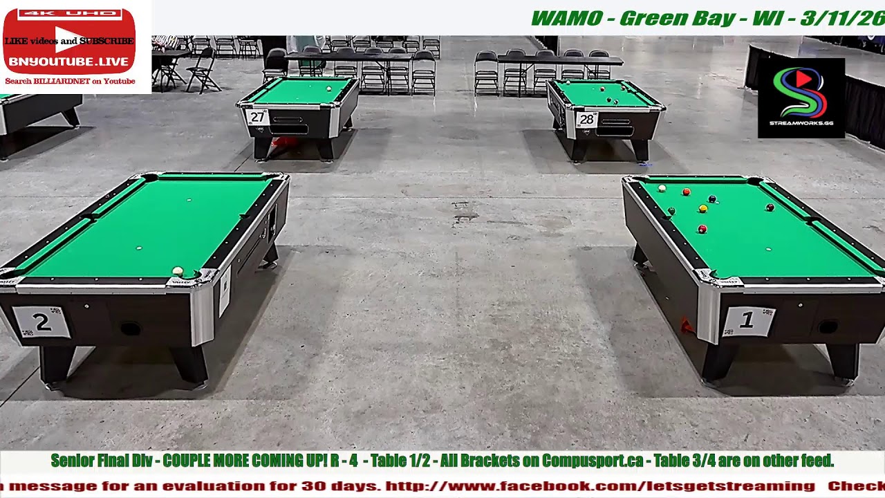 WAMO STATE - Division 1 Senior - Final - GARY PETERSON V MIKE JANTZ -  Green Bay Wi - 3/11/26