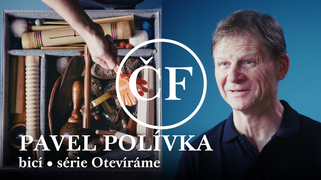 Perkusista Pavel Pol&iacute;vka hraje na 4 sklady n&aacute;strojů Česk&eacute; filharmonie &bull; Otev&iacute;r&aacute;me