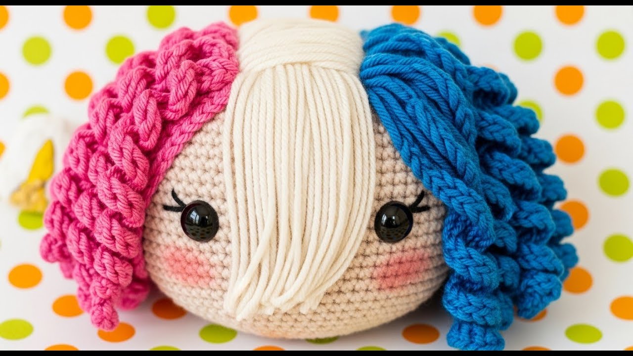 Cómo Hacer Cabello para Amigurumis: Técnicas, Estilos y el Método del Gorro de Pelo