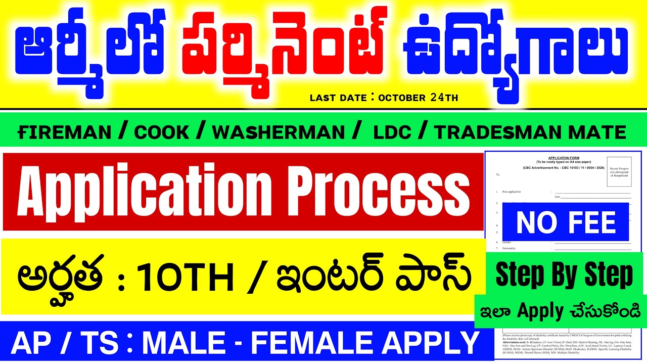ARMY EME Group C Application Process 2025 in Telugu | ఆర్మీ లో పర్మినెంట్ ఉద్యోగాలు | జీతం: 40,000/-
