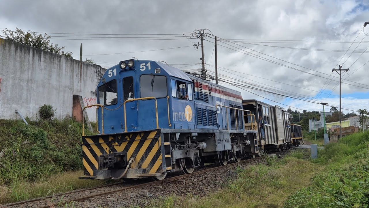 Máquina 51 GE U6B subiendo y bajando San Juan, La Unión || CRailways • 2025