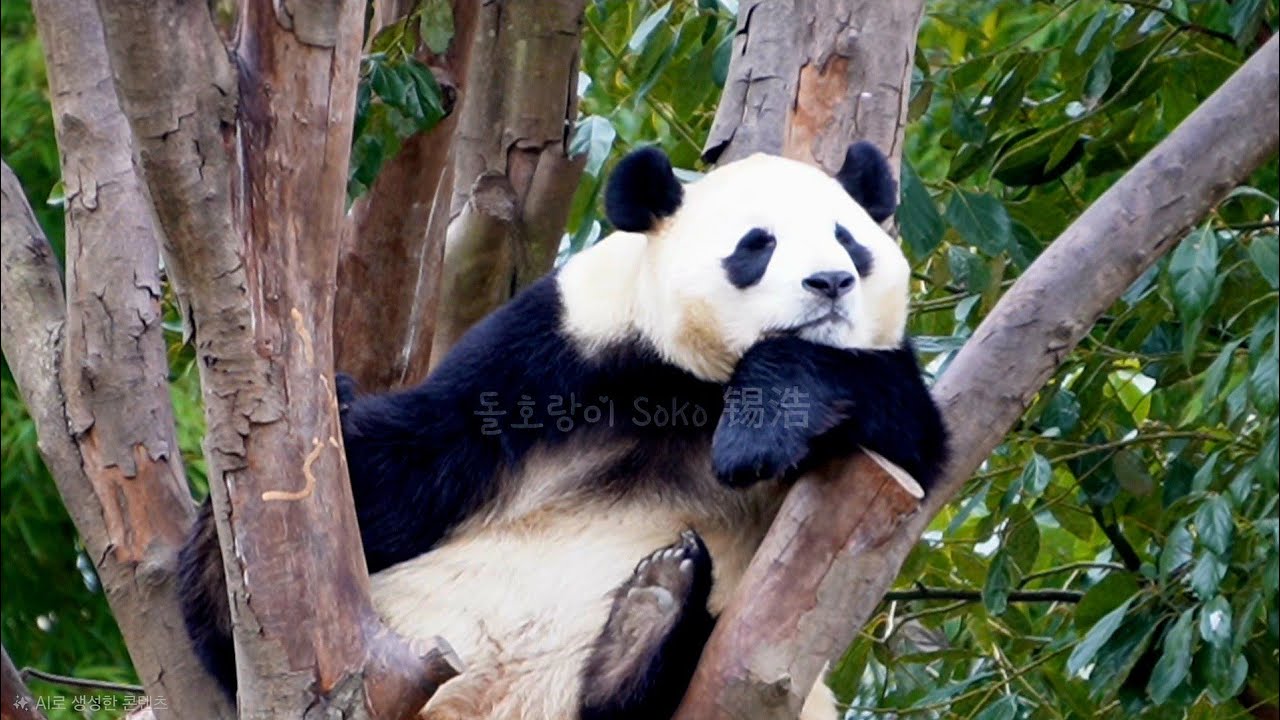 푸야는 나무위에서 무슨 생각을 할까요~!?❤️ | 2월 17일 오전 제2편(푸바오 실시간) Panda Fubao